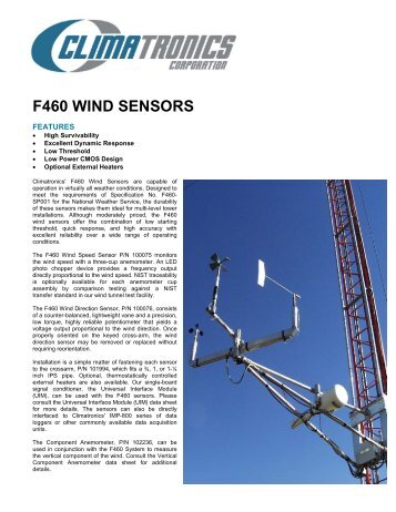 F460 WIND SENSORS