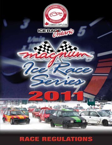 2011 Ice Racing Regulations - CASC, Ontario Region