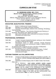 CURRICULUM VITAE - Dr Horia Muresian