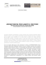 arch&stone'08, proclamato il vincitore - Fondazione dell'Ordine degli ...