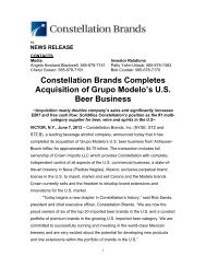 Constellation Brands Completes Acquisition of ... - Crown Imports