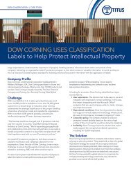 Dow Corning Uses Data Classification to Protect IP - TITUS