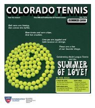 SUMMER 2009 - the Colorado Tennis Association