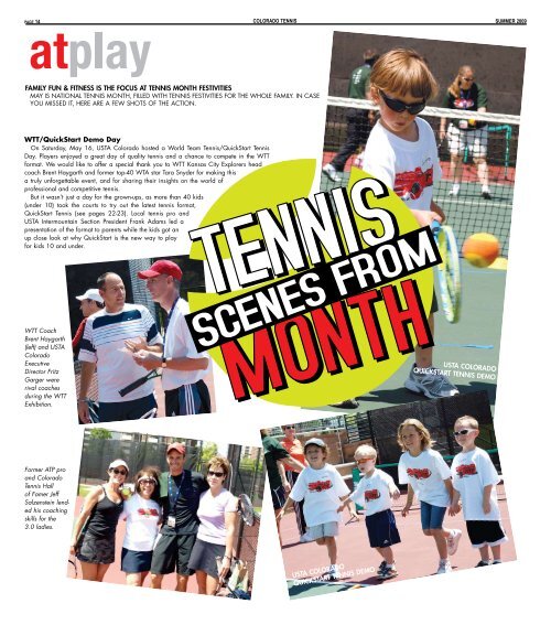 SUMMER 2009 - the Colorado Tennis Association