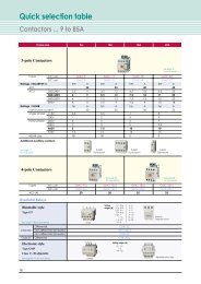 Rating For Contactor And OverLoad Relay