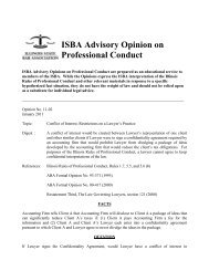 ISBA Advisory Opinion on Professional Conduct - Illinois State Bar ...