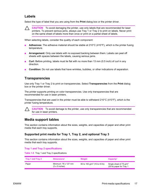 HP Color LaserJet 2600n Service Manual - ENWW - Market Point