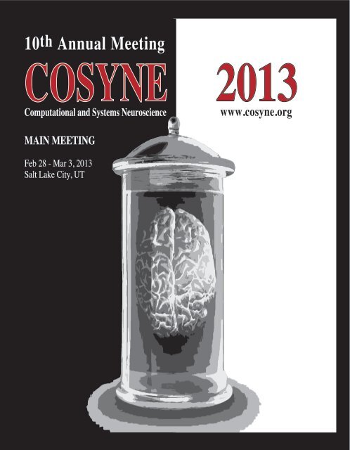 COSYNE 2013 Program book