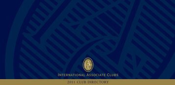 2011 CLUB DIRECTORY