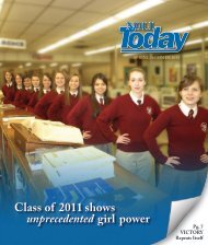 Class of 2011 shows unprecedented girl power - Bishop Noll Institute