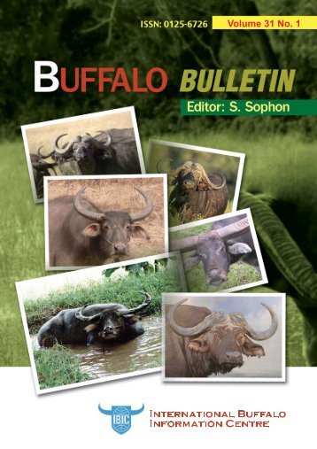 Buffalo Bulletin Vol.31 No.1 - International Buffalo Information Centre