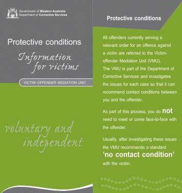 Mediation – Information for victims - Department of Corrective Services