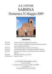 visita a Sarsina 31 maggio - Associazione Emilia-Romagna ...