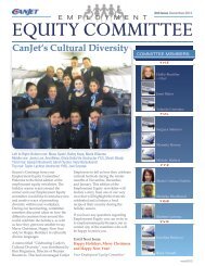 CanJet's Employment Equity Newsletter Issue 3 English - IMP Group