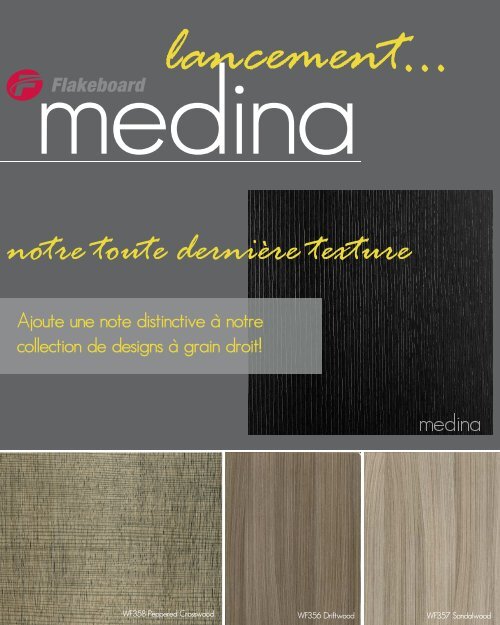 Brochure de la texture Medina - Flakeboard