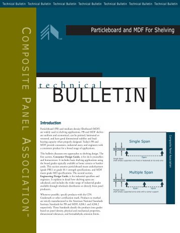 Particleboard and MDF For Shelving - Composite Panel Association