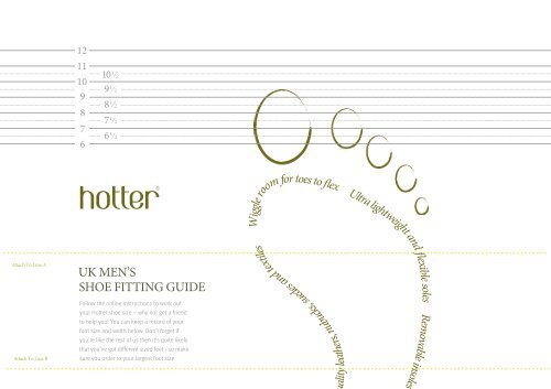 UK MEN S SHOE FITTING GUIDE Hotter Shoes