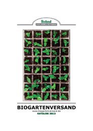 Katalog 2012 - Bioland Hof Jeebel Biogartenversand