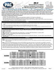 OS-3 - Pacific Accessory Corporation - PAC Audio