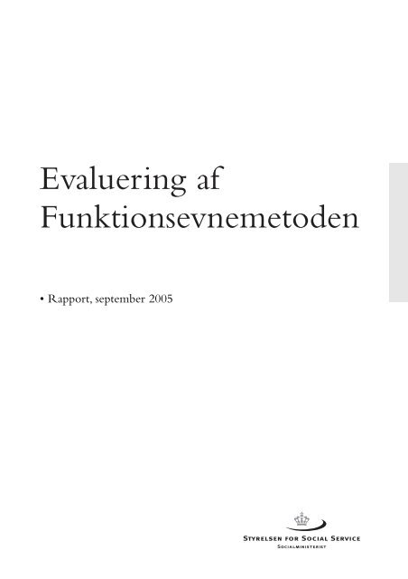 Evaluering af Funktionsevnemetoden - Social