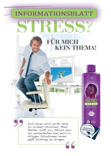 Stress vermindern - Leistung steigern - Infomagazin Team Auer