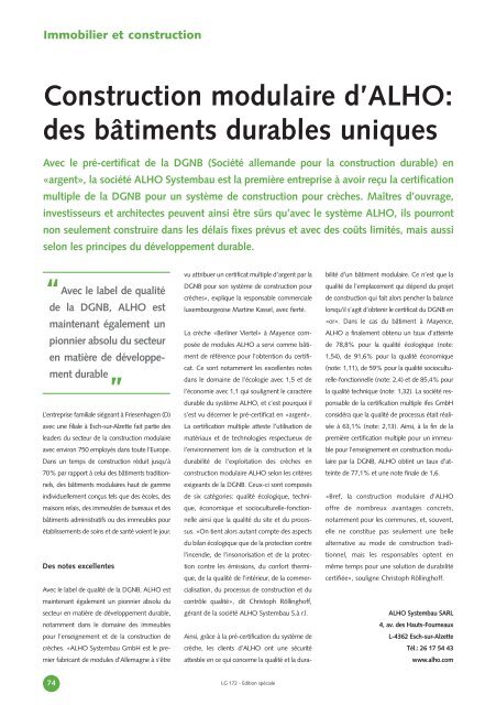 Guide du Développement Durable LG 172