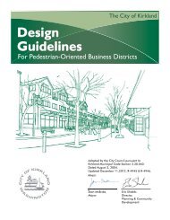 Design Guidelines: Pedestrian-Oriented Business ... - City of Kirkland