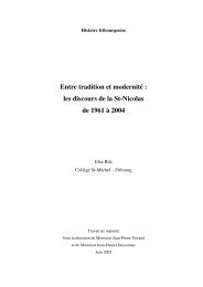 les discours de la St-Nicolas de 1961 Ã  2004 - edufr