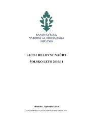 letni delovni naÄrt Å¡olsko leto 2010/11 - Osnovna Å¡ola Narodnega ...