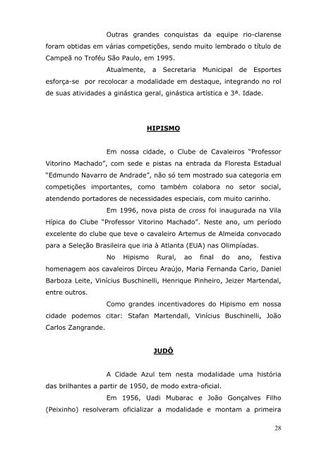 Rio Claro - cidade dos esportes - Claudio Di Mauro