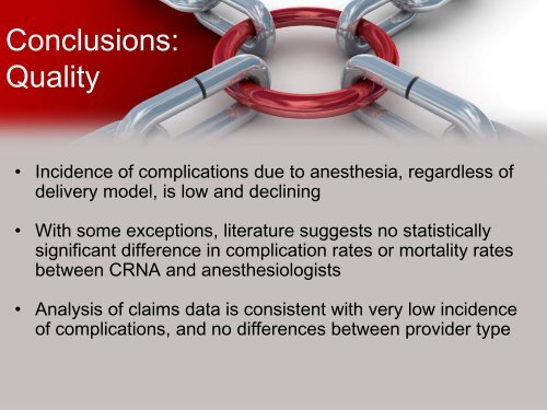 Cost Effectiveness and Anesthesia Providers