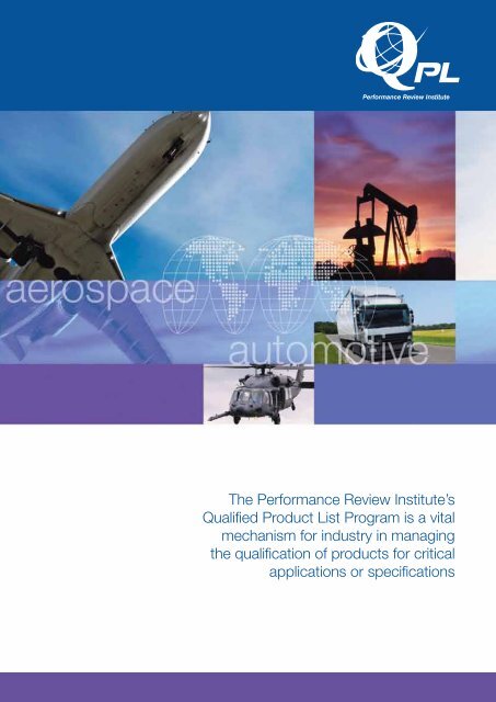 QPL brochure - Performance Review Institute