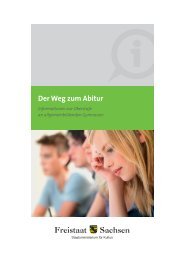 Der Weg zum Abitur - Publikationen - Freistaat Sachsen