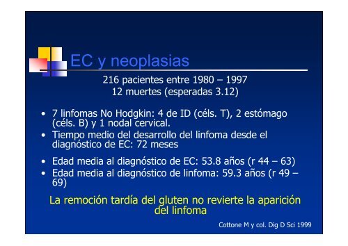 Linfoma T asociado a Enfermedad CelÃ­aca - ClÃ­nica de ...