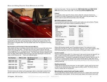 RV8NOTE377 more on electric wing mirrors - V8 Register