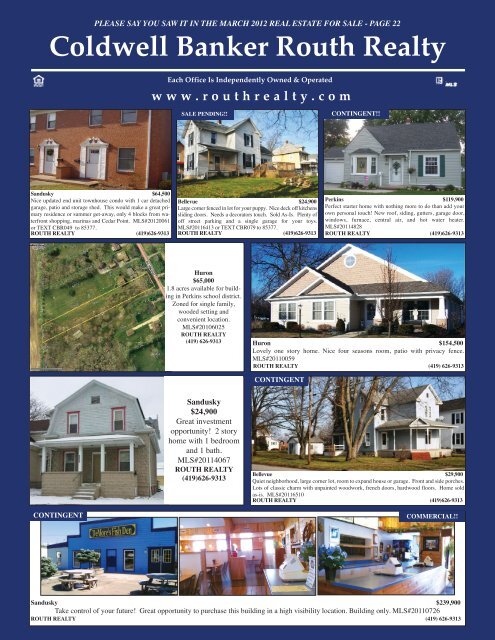 Coldwell Banker Routh Realty - Youngspublishing.com