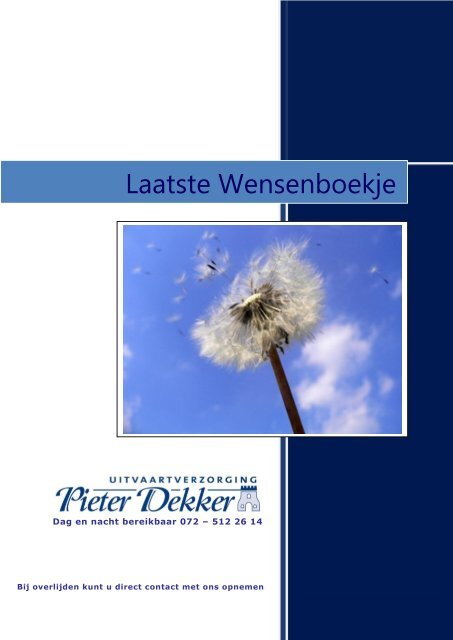 Download Laatste wensenboekje - Dekker Uitvaart