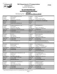 PLANS HOLDER LIST - Missouri Department of Transportation