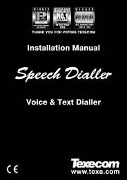 Speech Dialler Installation Manual