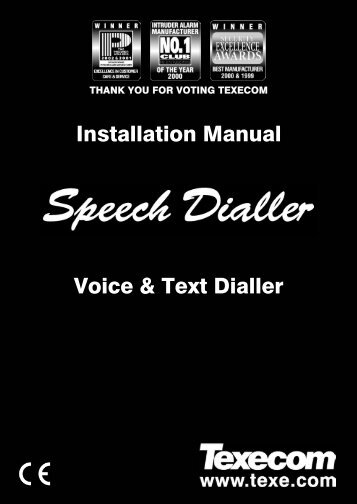 Speech Dialler Installation Manual