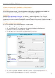 How to move a Nintex Workflow 2013 Database