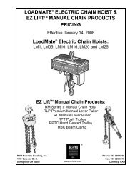 loadmateÂ® electric chain hoist - Meerholz Canada