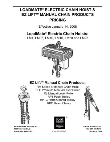 loadmateÂ® electric chain hoist - Meerholz Canada