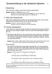 Grossschreibung in der deutschen Sprache -1-