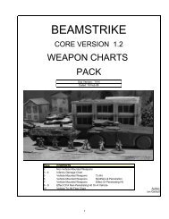 Beamstrike Weapon Chart  Pack - Version 14-3