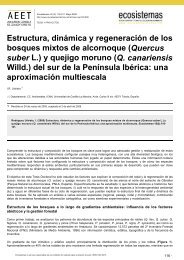 (Quercus suber L.) y quejigo moruno - Revista Ecosistemas