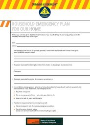HOUSEHOLD EMERGENCY PLAN FOR OUR HOME