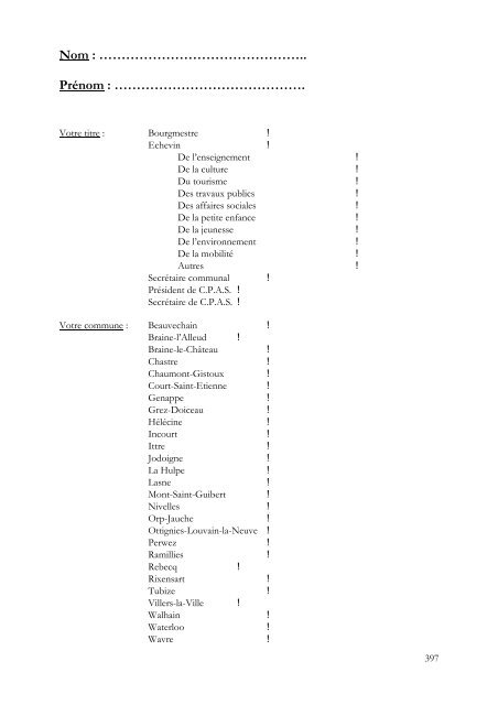 8. Annexes - Province du Brabant wallon