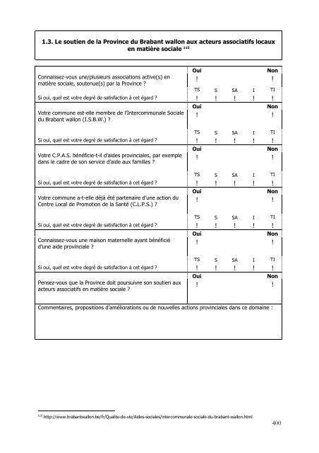 8. Annexes - Province du Brabant wallon