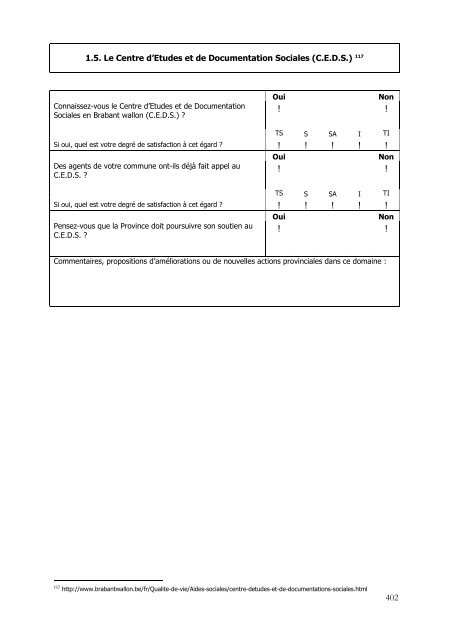 8. Annexes - Province du Brabant wallon